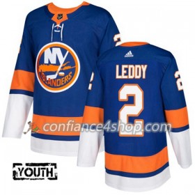 Adidas Maillot de Hockey New York Islanders Nick Leddy 2 2017-2018 Bleu Authentic - Enfant